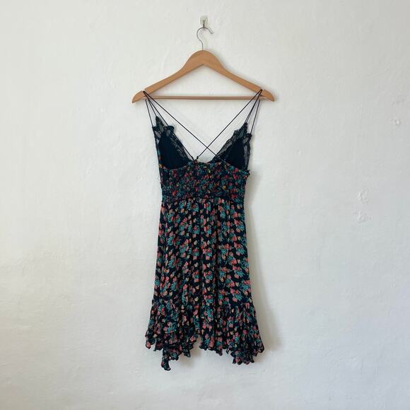 Free People - Printed Adella Mini Slip Dress - Picture 10 of 12